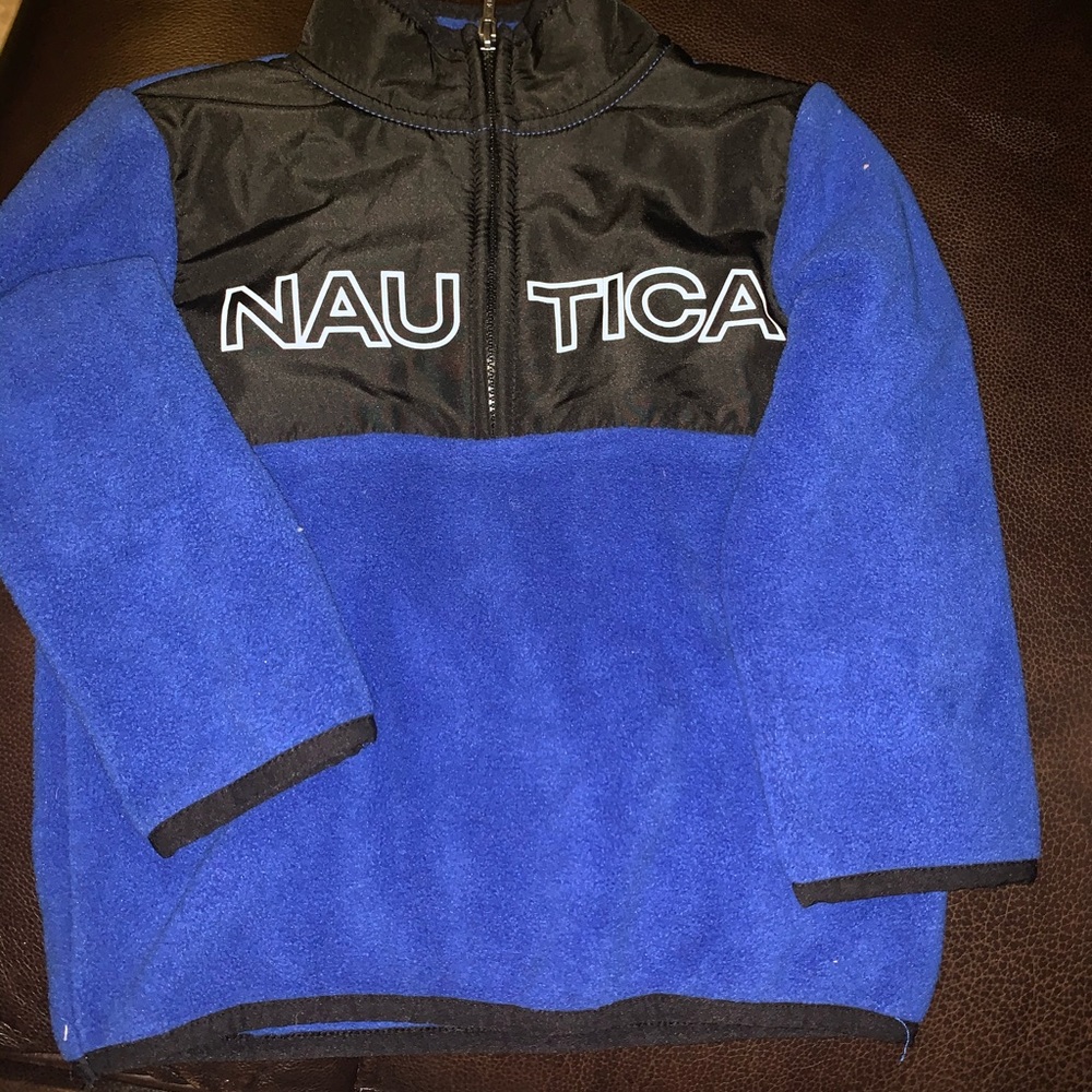 Nautical fleece pullover
